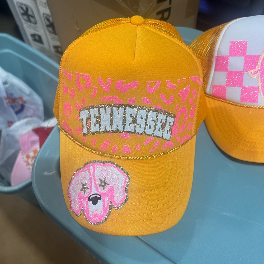 Tennessee Orange Cap with Pink Dog Patch